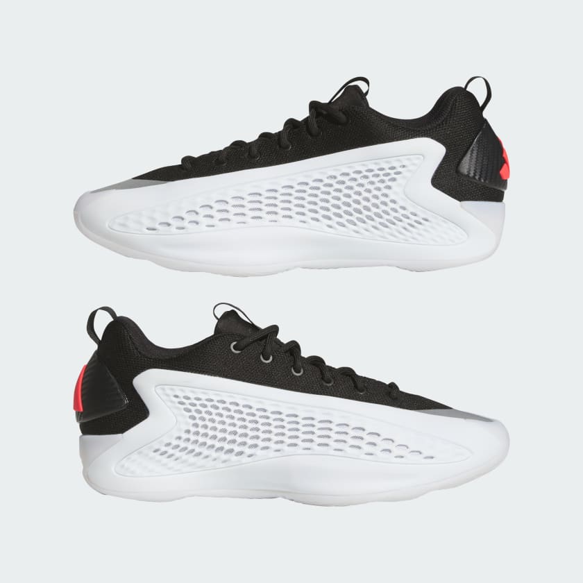 adidas ANTHONY EDWARDS 1 LOW Basketball Shoes | Cloud White-Core Black | Men's