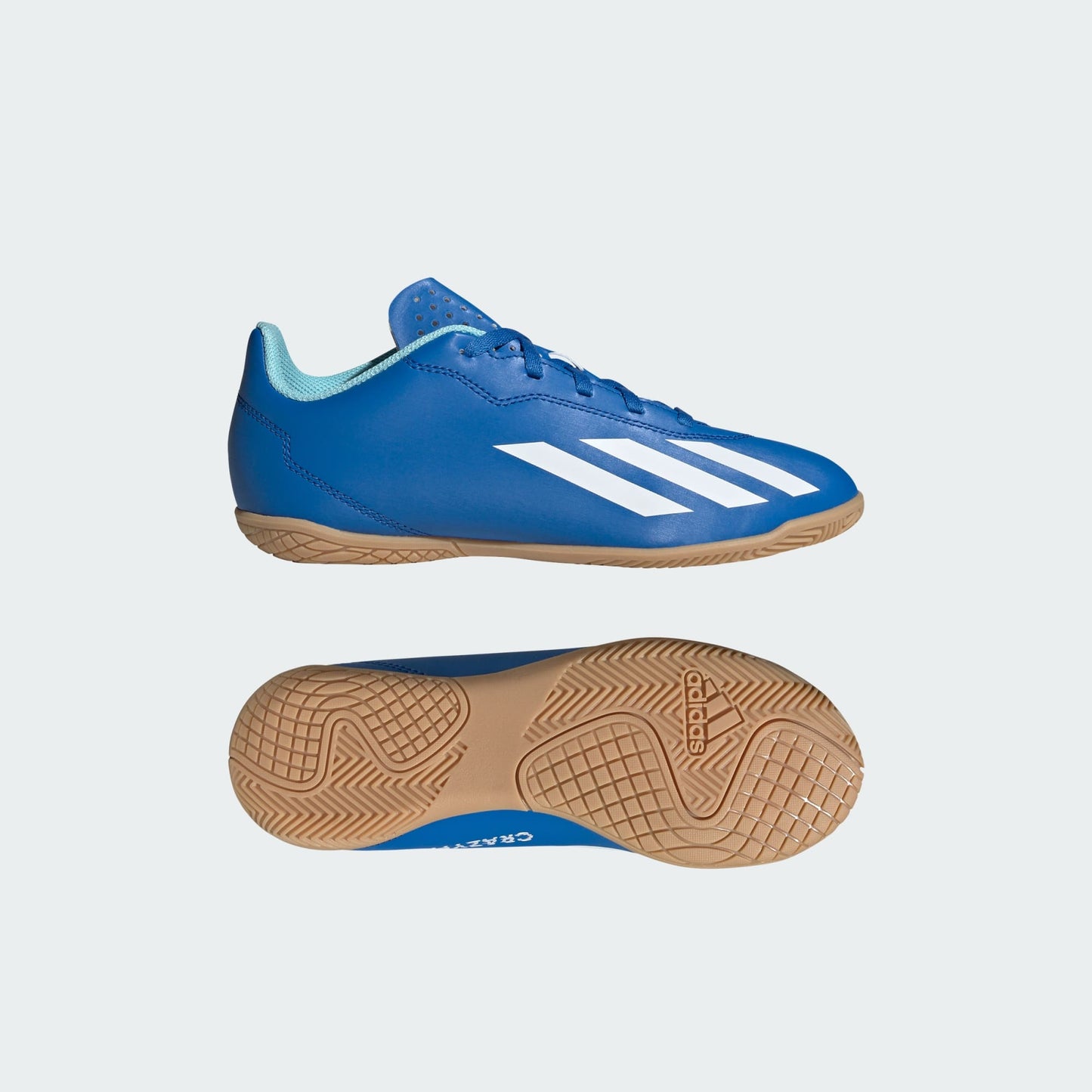 adidas X CRAZYFAST.4 Indoor Soccer Shoes | Bright Royal-Cloud White | Kid's Unisex