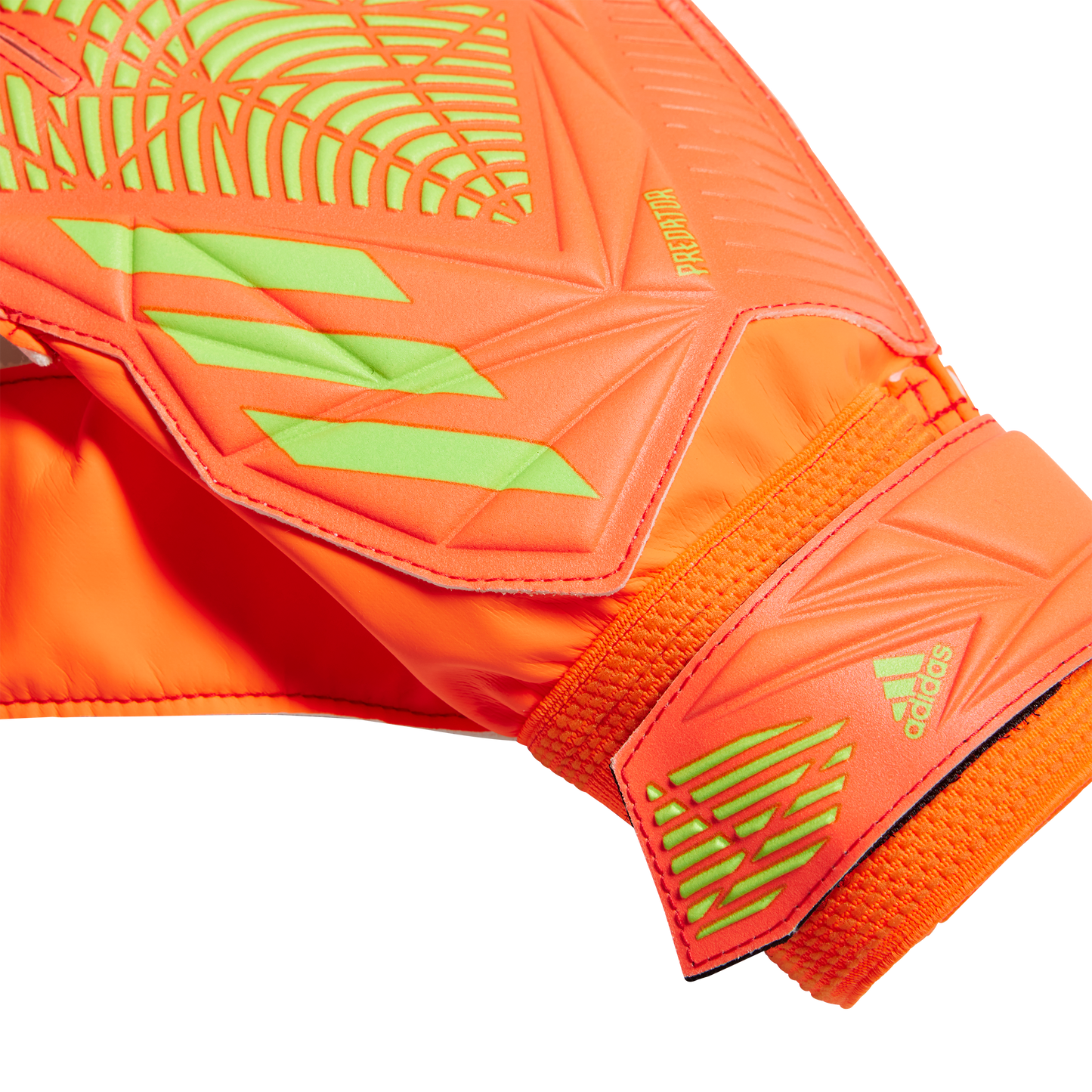 adidas Predator Training Soccer Goalkeeper Gloves | Electric Orange/Lime Green | Men's