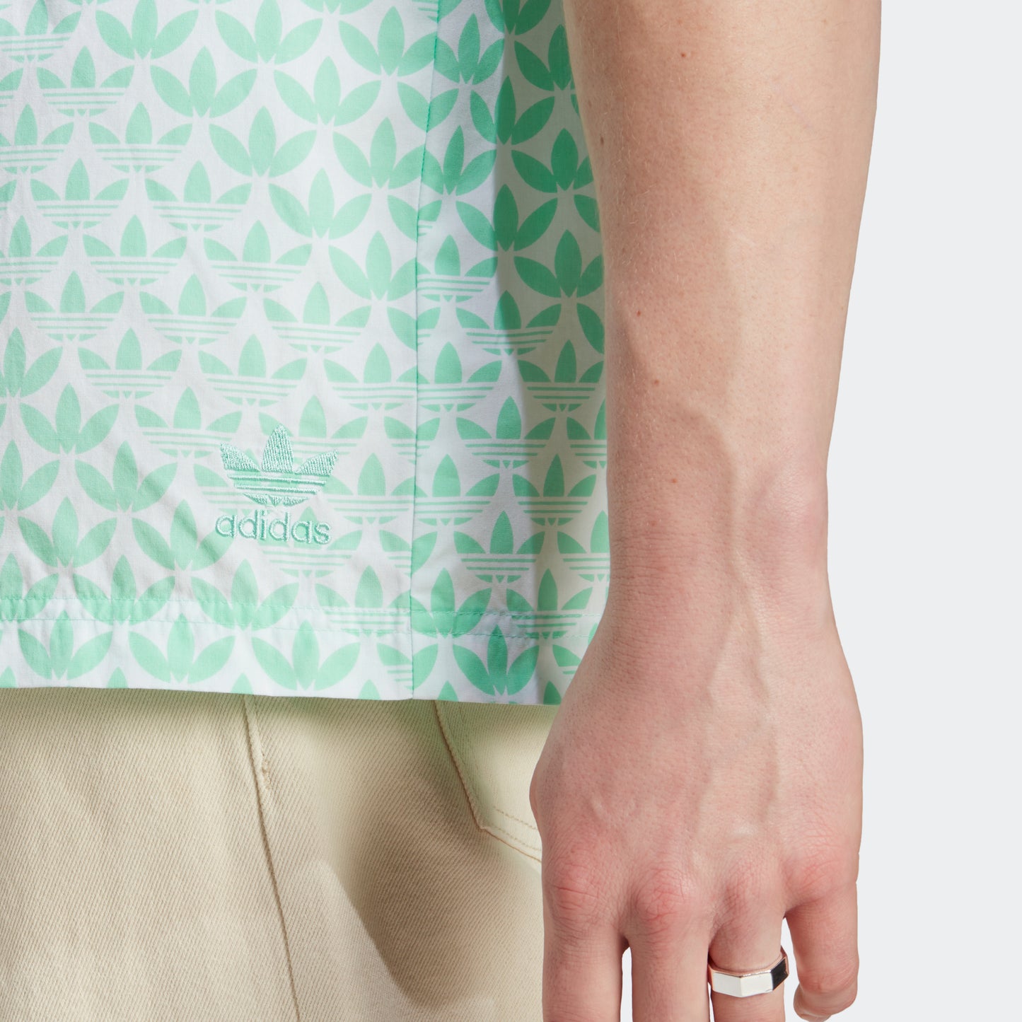 adidas Graphics Monogram Allover Print Shirt | Easy Green | Men