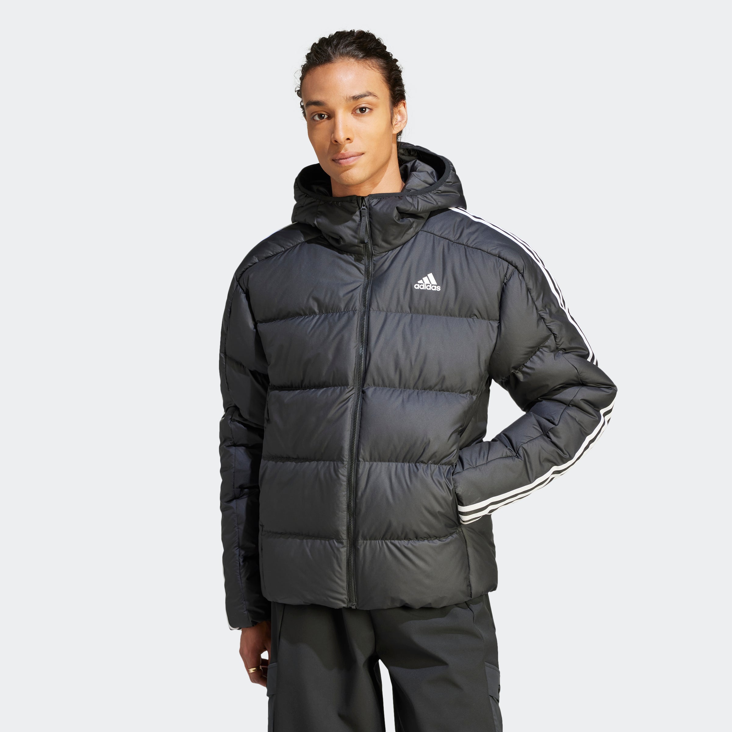 adidas Essentials Midweight Down Hooded Winter Jacket Men's