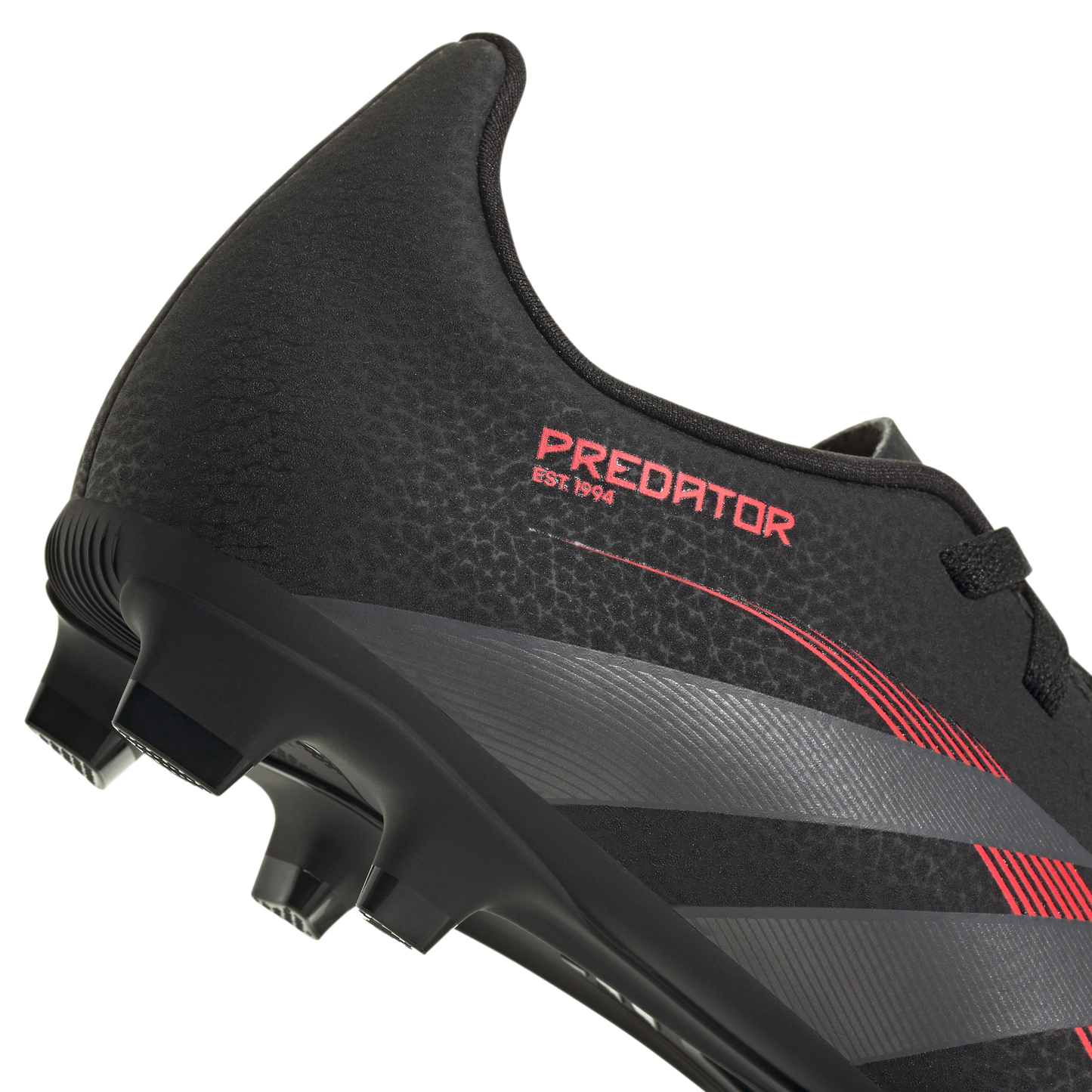 adidas Predator Club Firm/Multi-Ground Soccer Cleats | Core Black / Grey Four / Lucid Red | Kid's