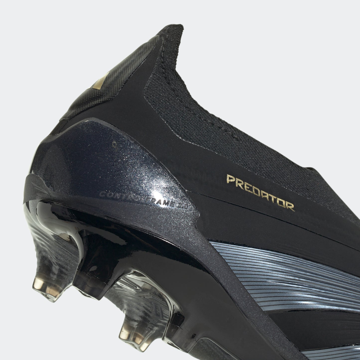 adidas Predator Elite Laceless Firm Ground Soccer Cleats | Core Black-Carbon-Gold Metallic | Men's