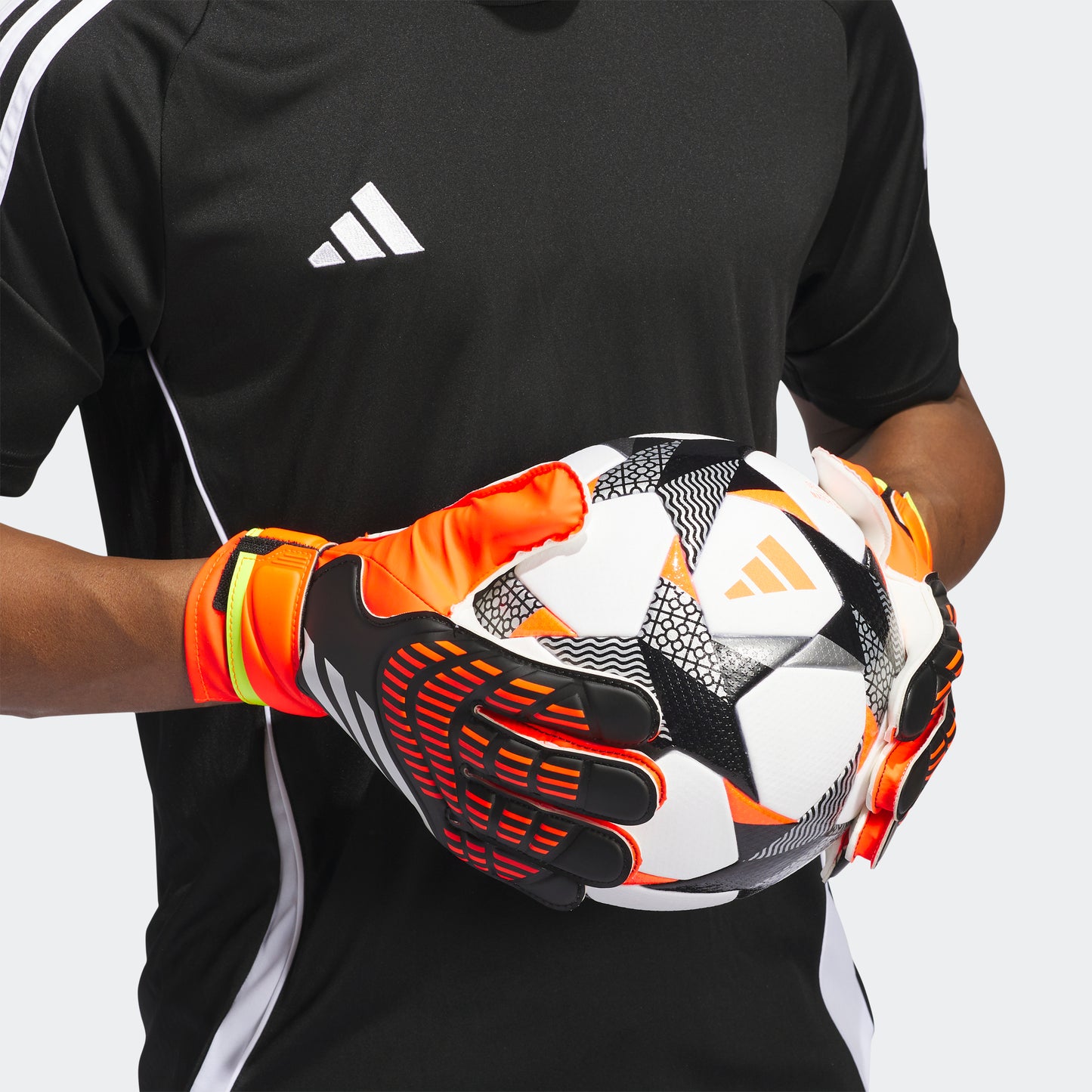 adidas Predator Training Goalkeeper Gloves | Black / Solar Red / Solar Yellow