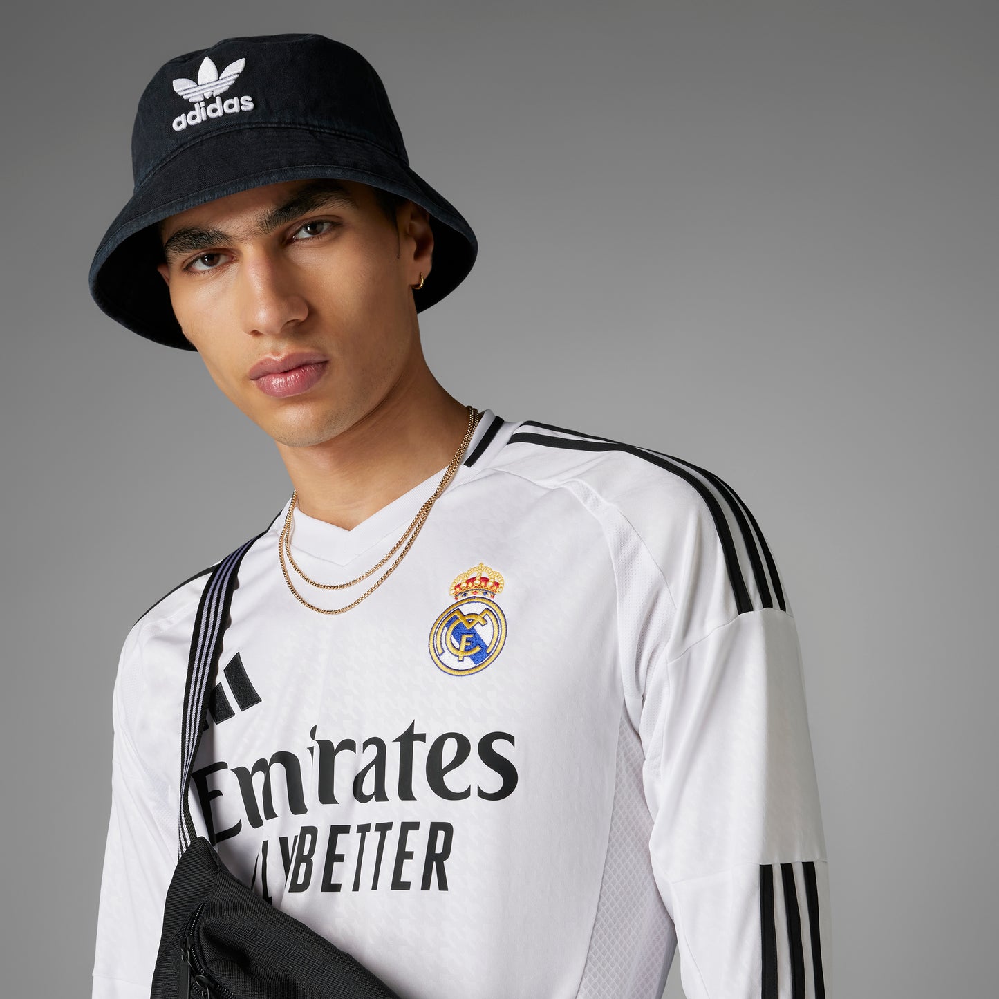 adidas Real Madrid 24/25 Long Sleeve Home Jersey | Men's