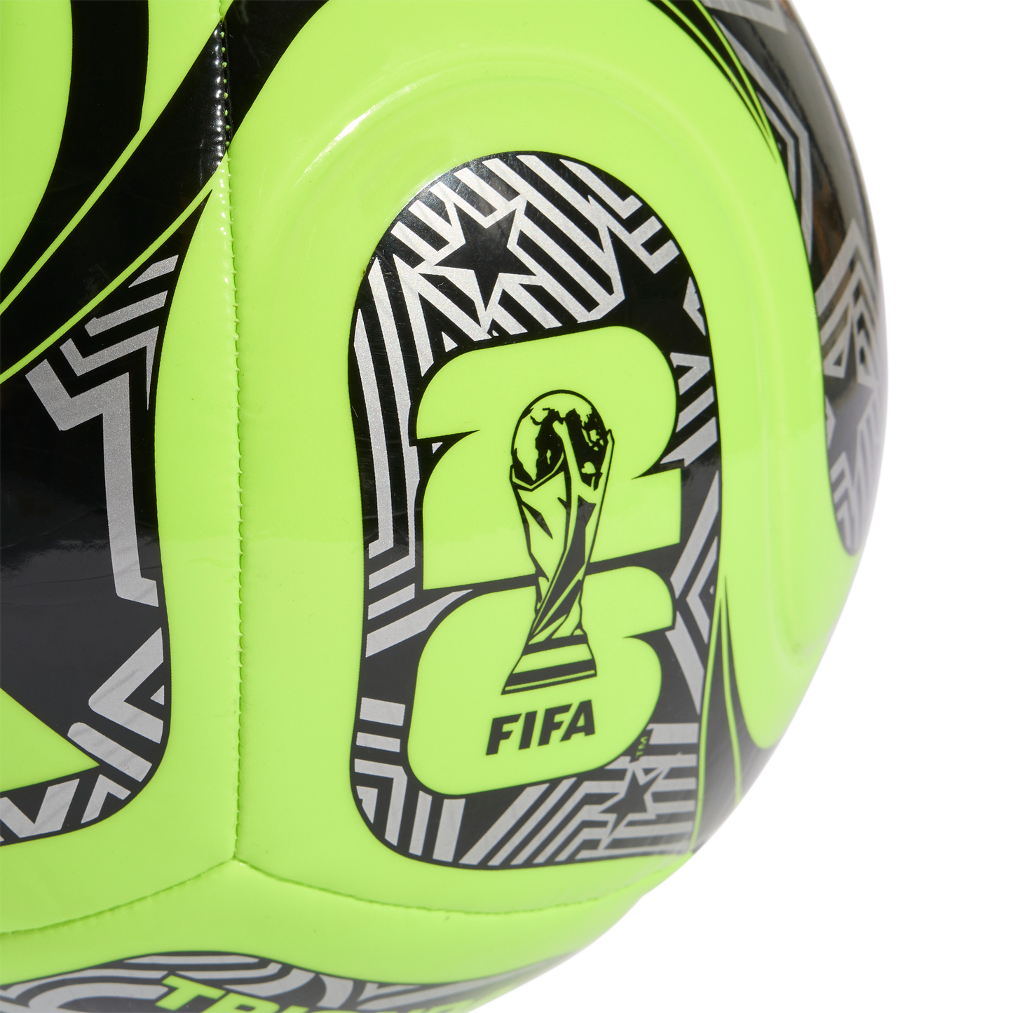 adidas FIFA World Cup 26™ Trionda Club Ball | Lucid Lemon / Black / Silver Metallic