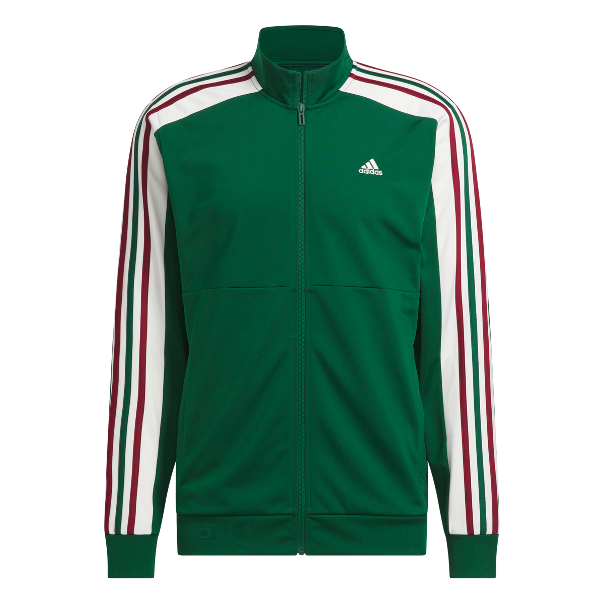 adidas Men's Nations Track Top | Dark Green / White / Burgundy | Men's