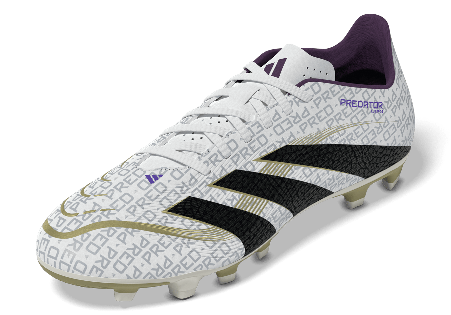 adidas Predator Club Flexible Ground Boots | White / Black | Men's