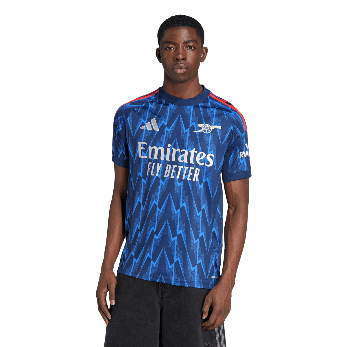 adidas Arsenal 25/26 Away Soccer Jersey | Night Indigo-Grey Two | Men's