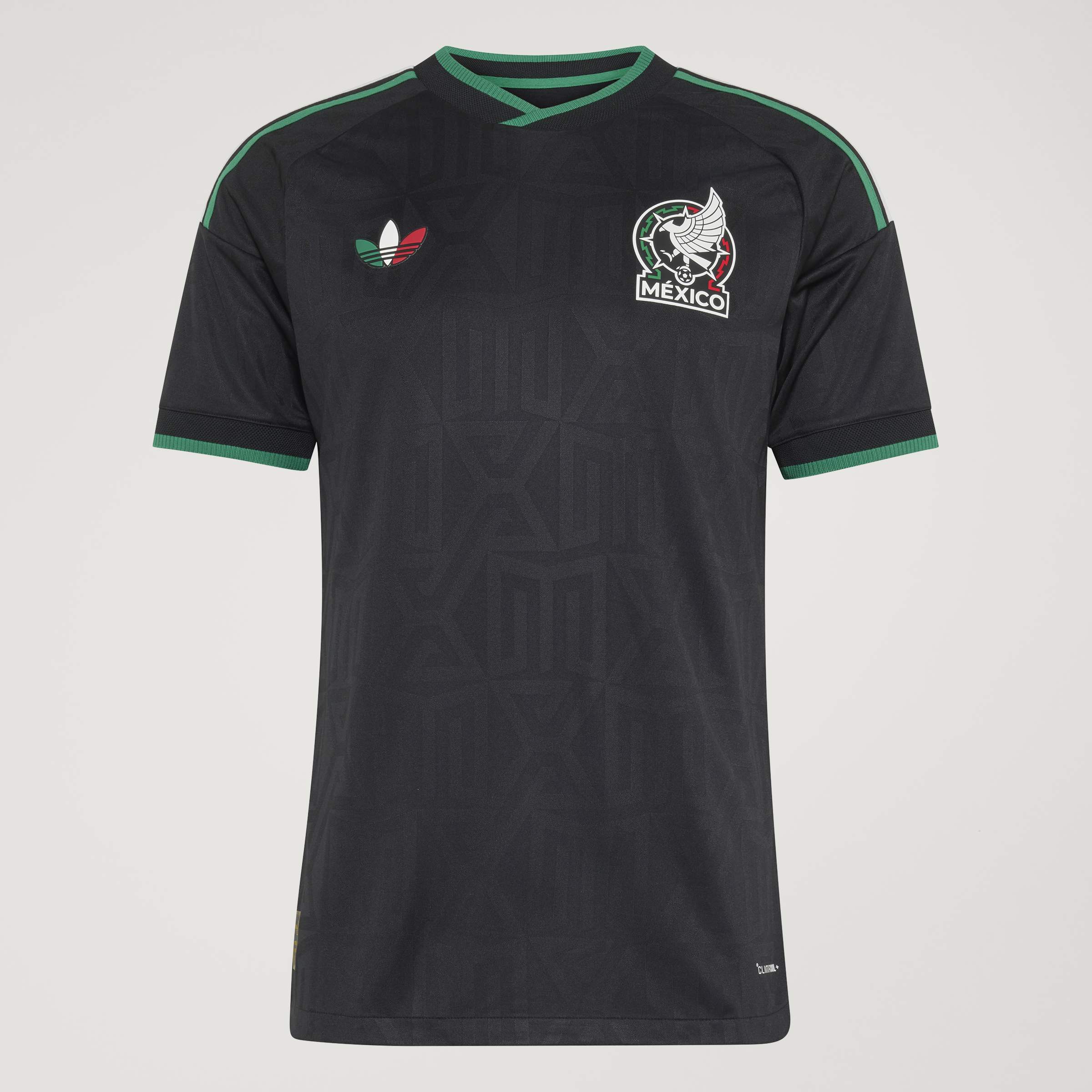 adidas Mexico 26 Third Authentic Jersey | Black | Men's – stripe 3