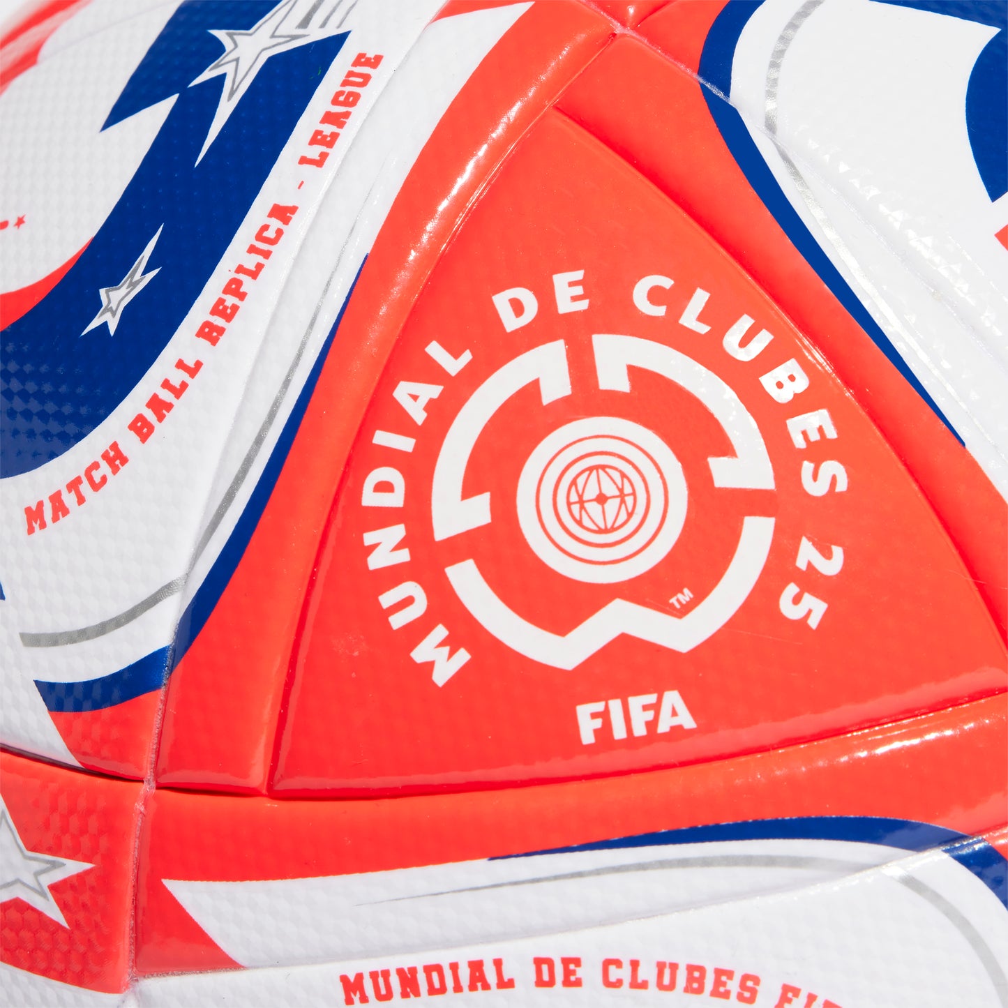 adidas FIFA 25 WORLD CUP LEAGUE BALL| White-Lucid Red-Power Blue-Silver Metallic