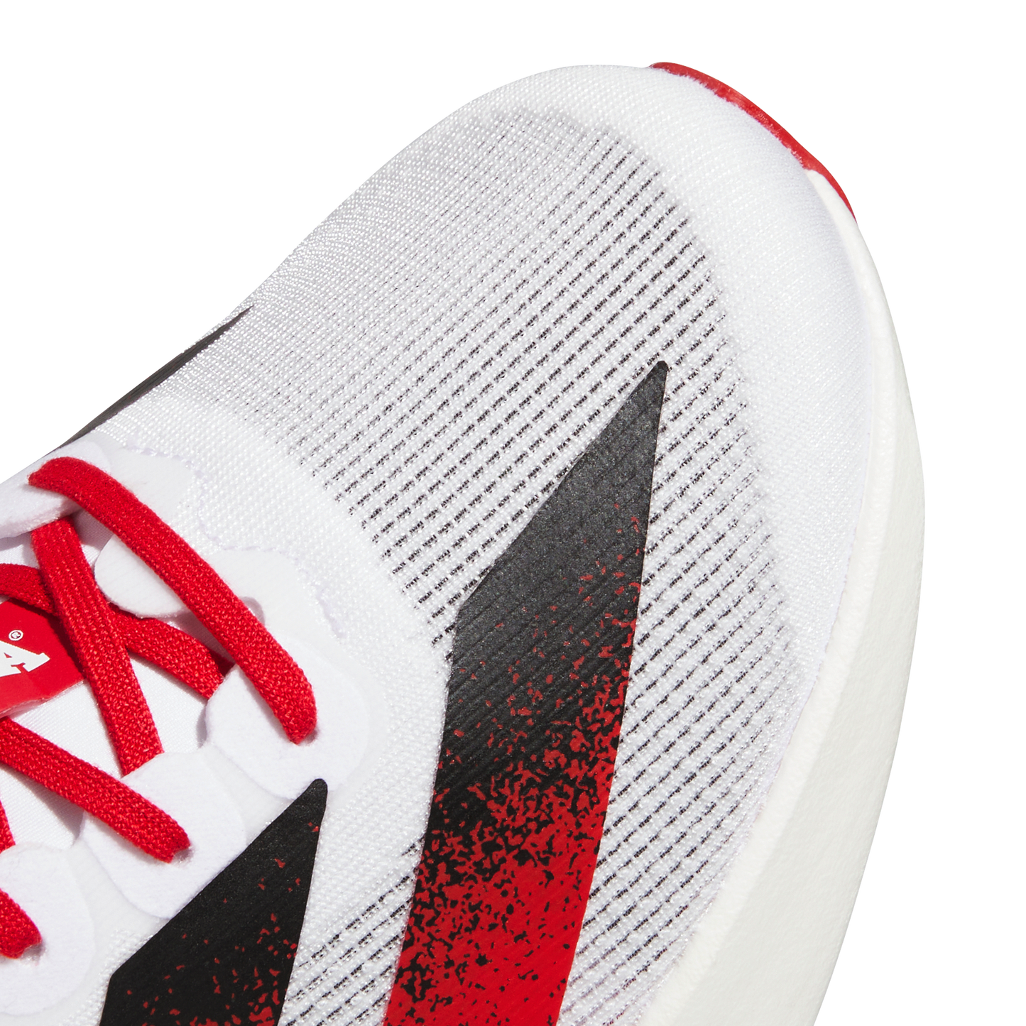 adidas Nebraska Cornhuskers Adizero Evo SL Running Shoes | Cloud White / Team Power Red / Core Black | Men's