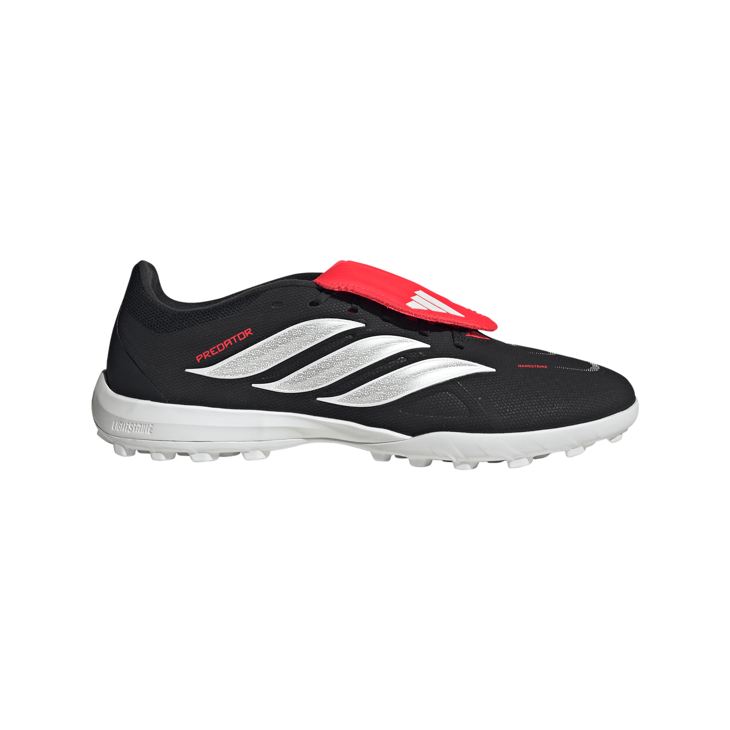 adidas Predator 24 League FT Turf Boots | Core Black / Cloud White / Lucid Red | Men's