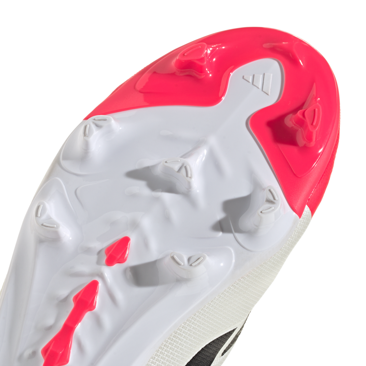 adidas PREDATOR LEAGUE Laceless Firm Ground Soccer Cleats | Lucid Red / Core Black / Cloud White | Kids
