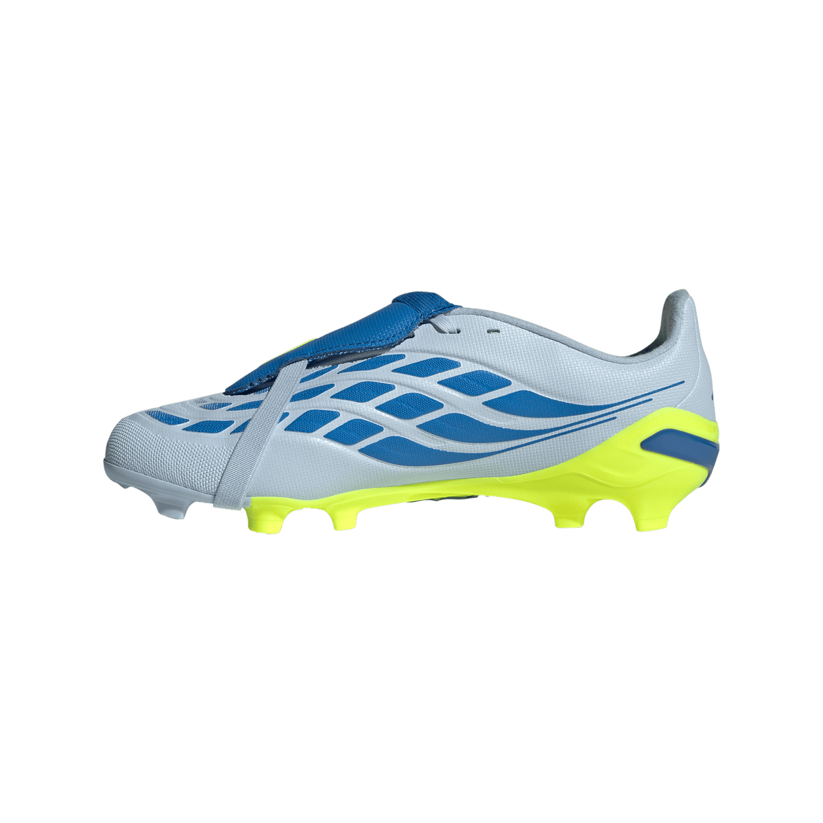 adidas Predator League Fold-Over Tongue FG/MG Soccer Cleats | Crystal Sky / Ray Blue / Team Solar Yellow | Kid's