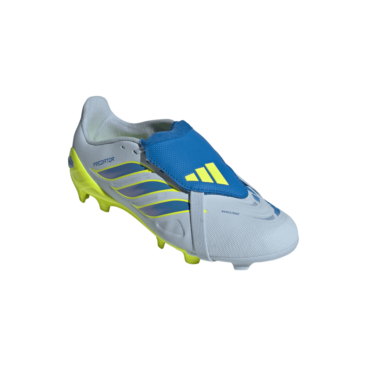 adidas Predator League Fold-Over Tongue FG/MG Soccer Cleats | Crystal Sky / Ray Blue / Team Solar Yellow | Kid's