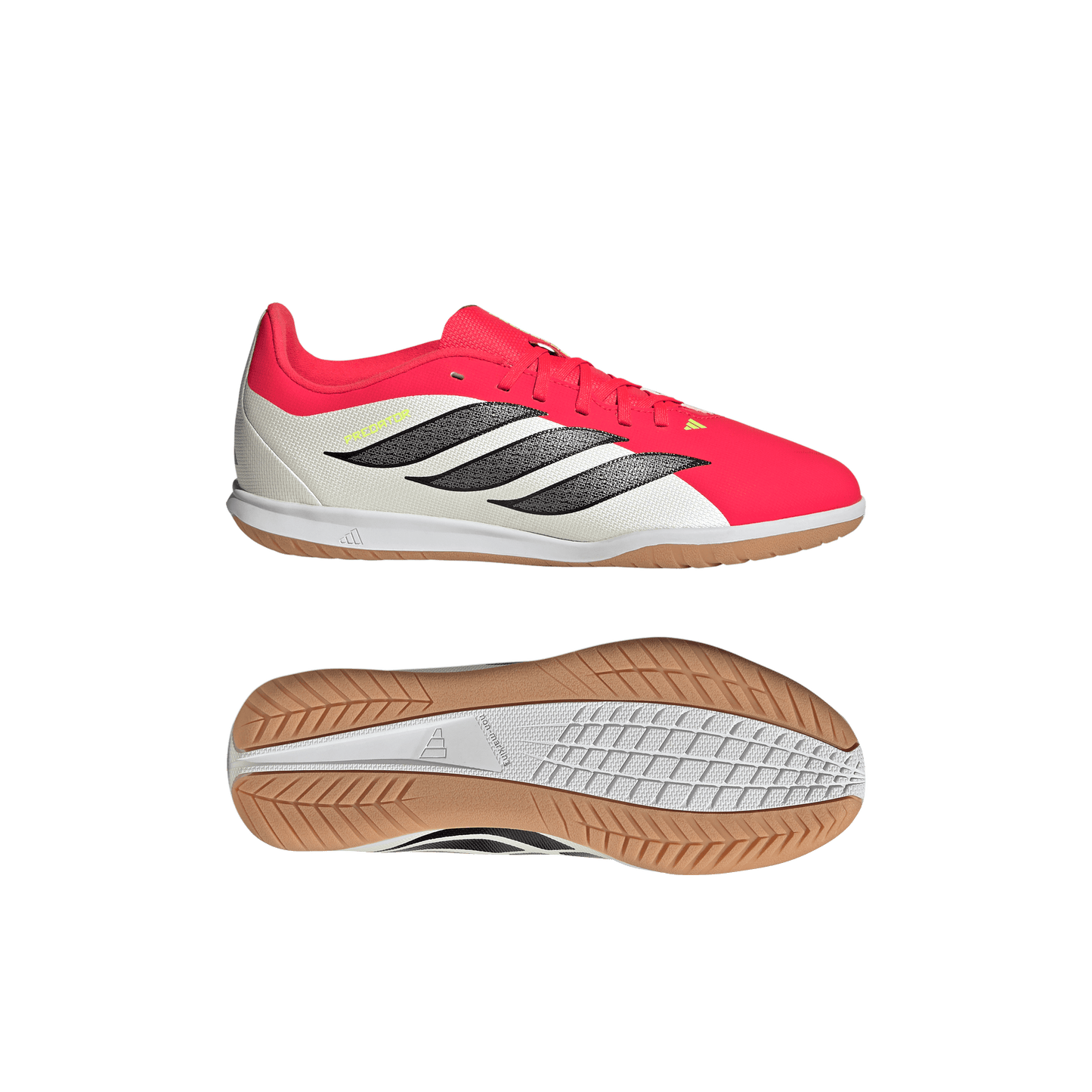 adidas Predator Club Indoor Soccer Shoes | Lucid Red / Core Black / Cloud White | Kid's