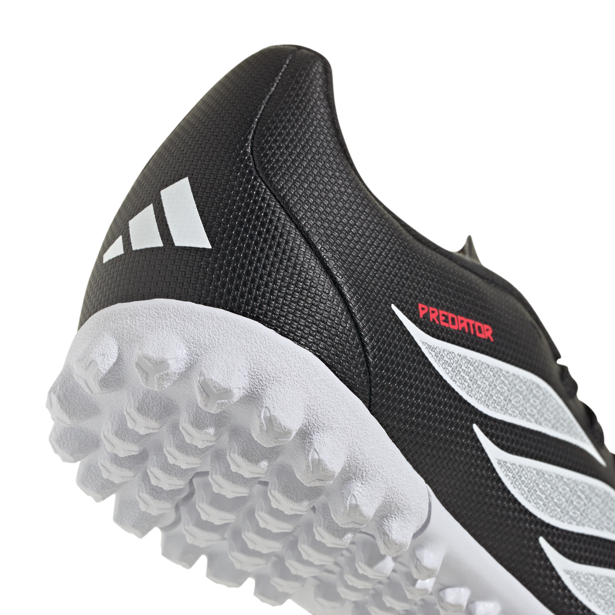 adidas PREDATOR CLUB Turf Soccer Shoes | Core Black / Cloud White / Lucid Red | Kid's