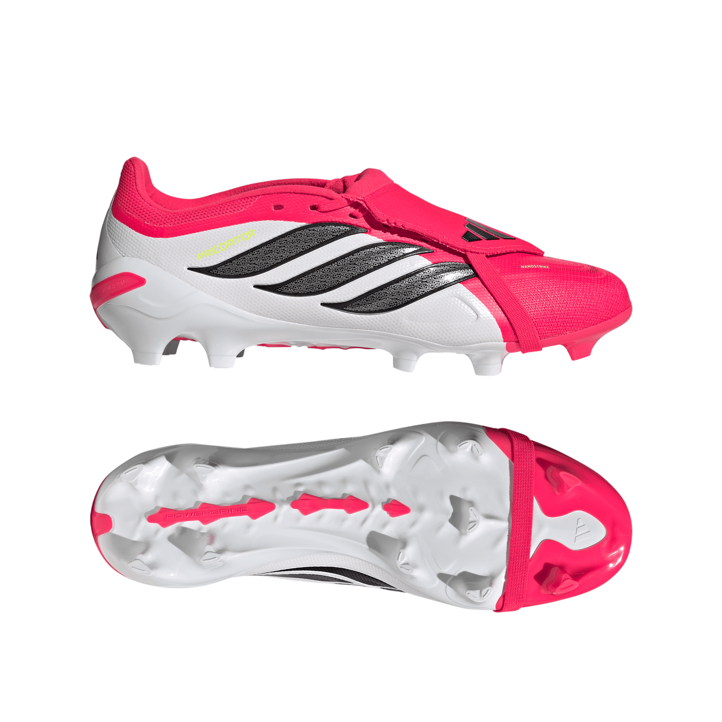 adidas PREDATOR LEAGUE Fold-Over Tongue Firm Ground Soccer Cleats | Lucid Red / Core Black / Cloud White | Men's