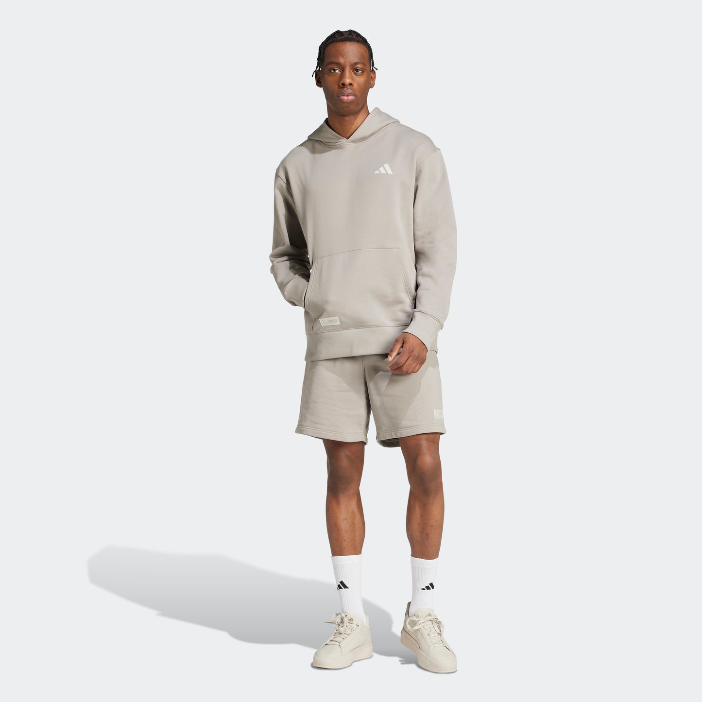 adidas MERCEDES - AMG PETRONAS FORMULA ONE TEAM Premium Sweat Hood | Putty Beige-Beige | Men's