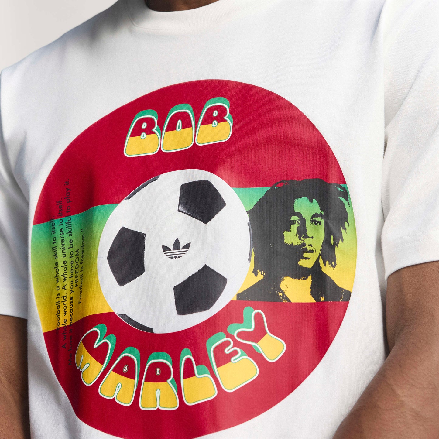 adidas Bob Marley Originals T-Shirt | White | Men's