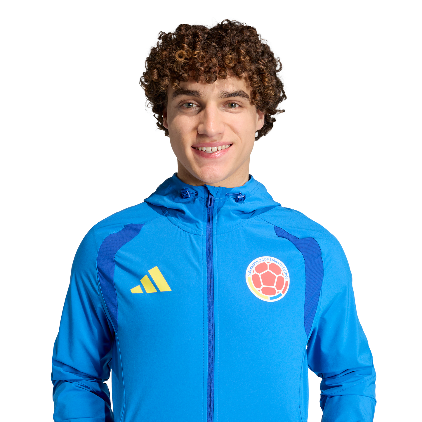 adidas Colombia Tiro Travel Full Zip Windbreaker | Bright Royal Blue | Men's