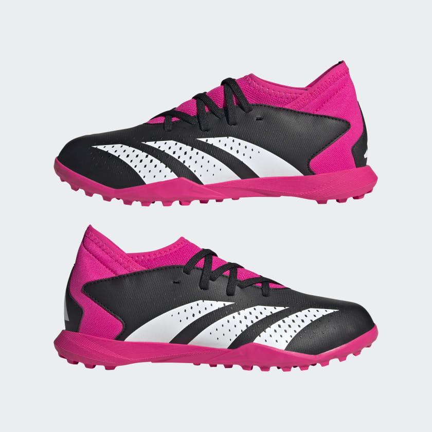 adidas PREDATOR ACCURACY.3 Artificial Turf Soccer Shoes | Core Black-Cloud White | Kid's Unisex