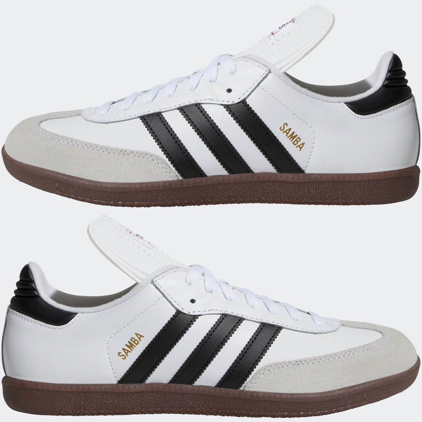 adidas Originals SAMBA CLASSIC Indoor Soccer Shoes | Cloud White-Black | Men's