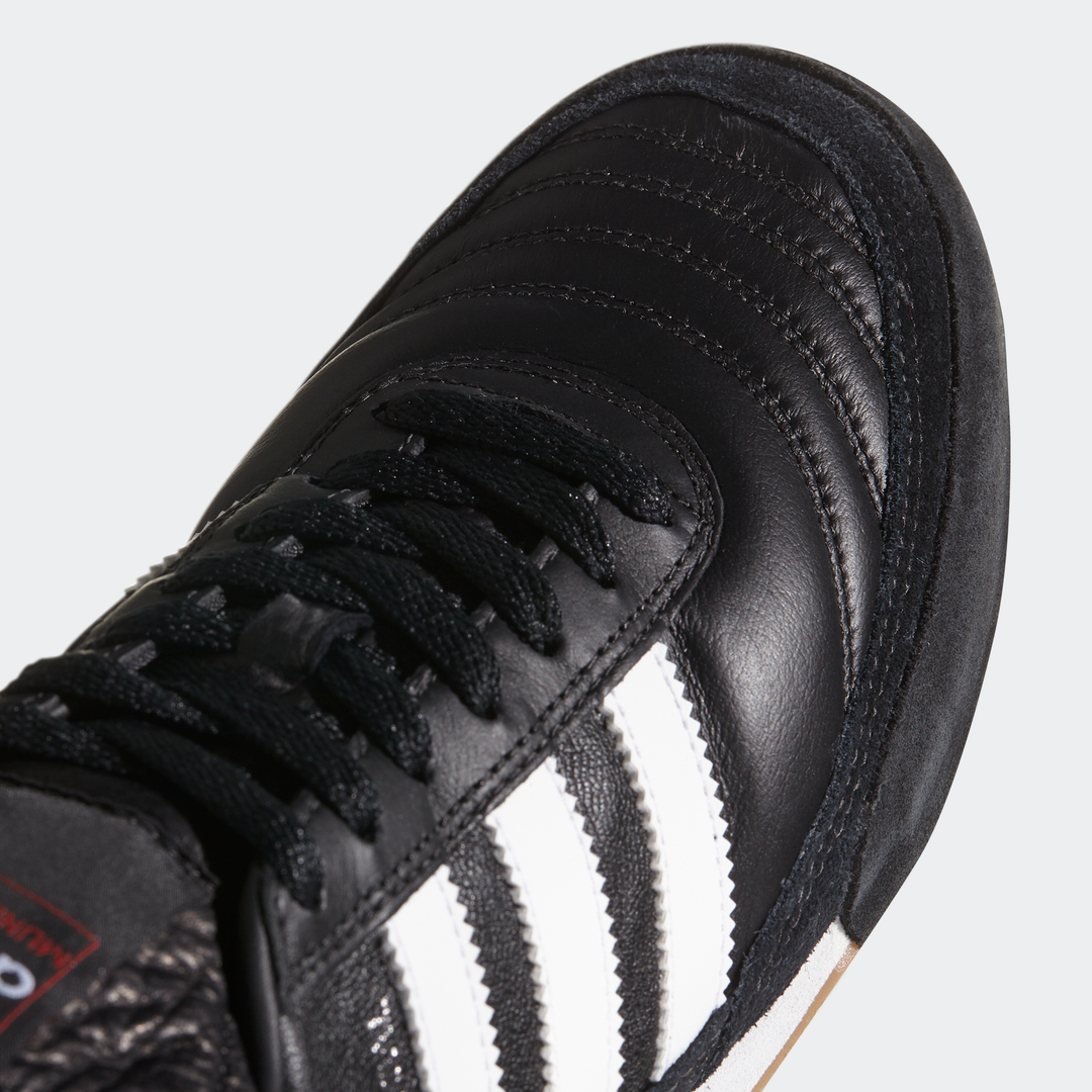 adidas Jr. MUNDIAL GOAL Indoor Soccer Shoes | Black-White | Unisex