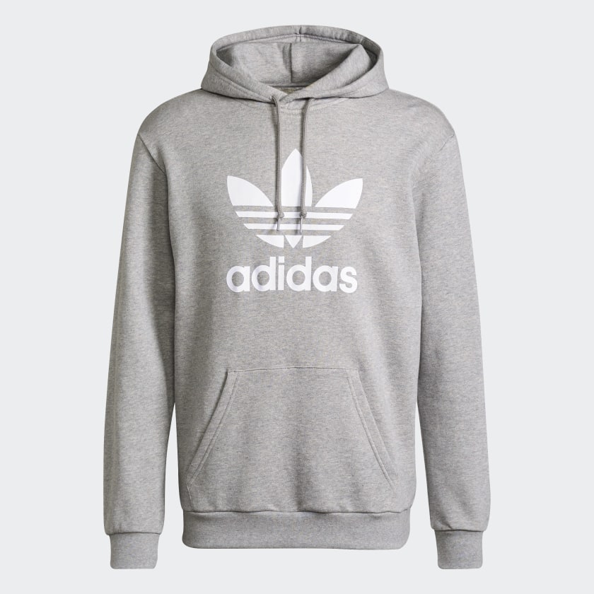 adidas Adicolor Classics Trefoil Hoodie | Grey | Men's