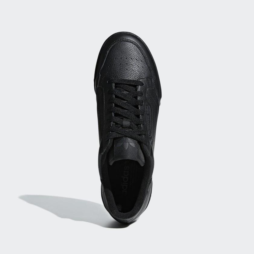 adidas Originals CONTINENTAL 80 Tennis Shoes | Triple Black | Men's