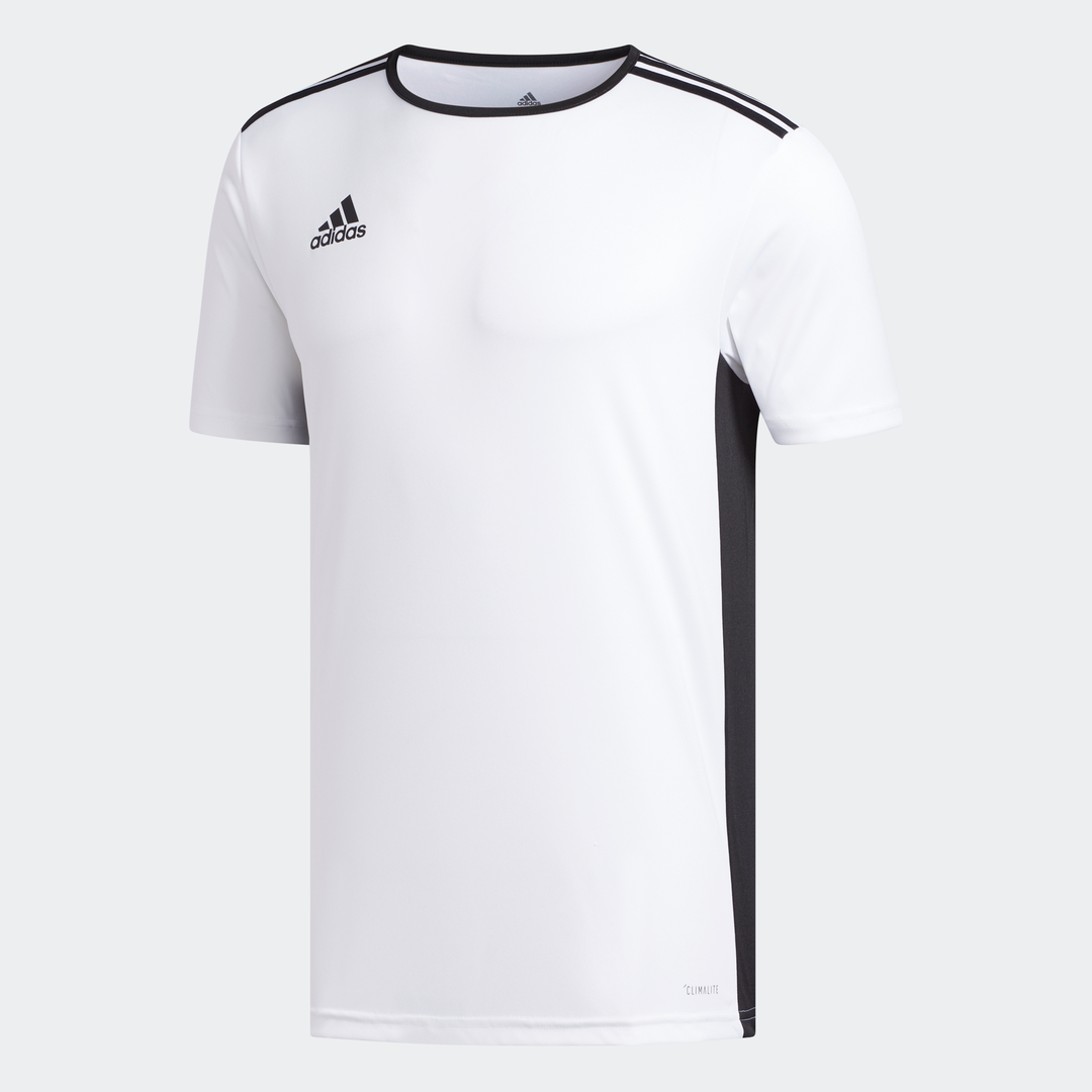 adidas ENTRADA 18 Soccer Jersey White Men's – stripe adidas