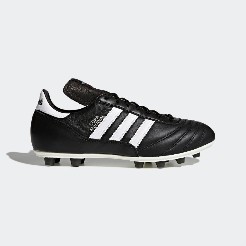 adidas COPA MUNDIAL Kid's Firm Ground Soccer Cleats | Black-White | Unisex – 3 adidas