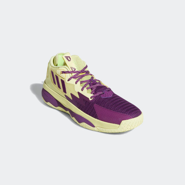 adidas DAME Shoes | Yellow-Purple | Adult-Unisex stripe 3