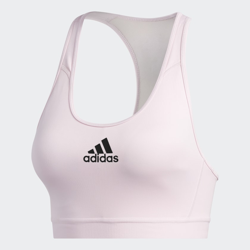 adidas DON'T REST ALPHASKIN Sports Bra, Clear Pink