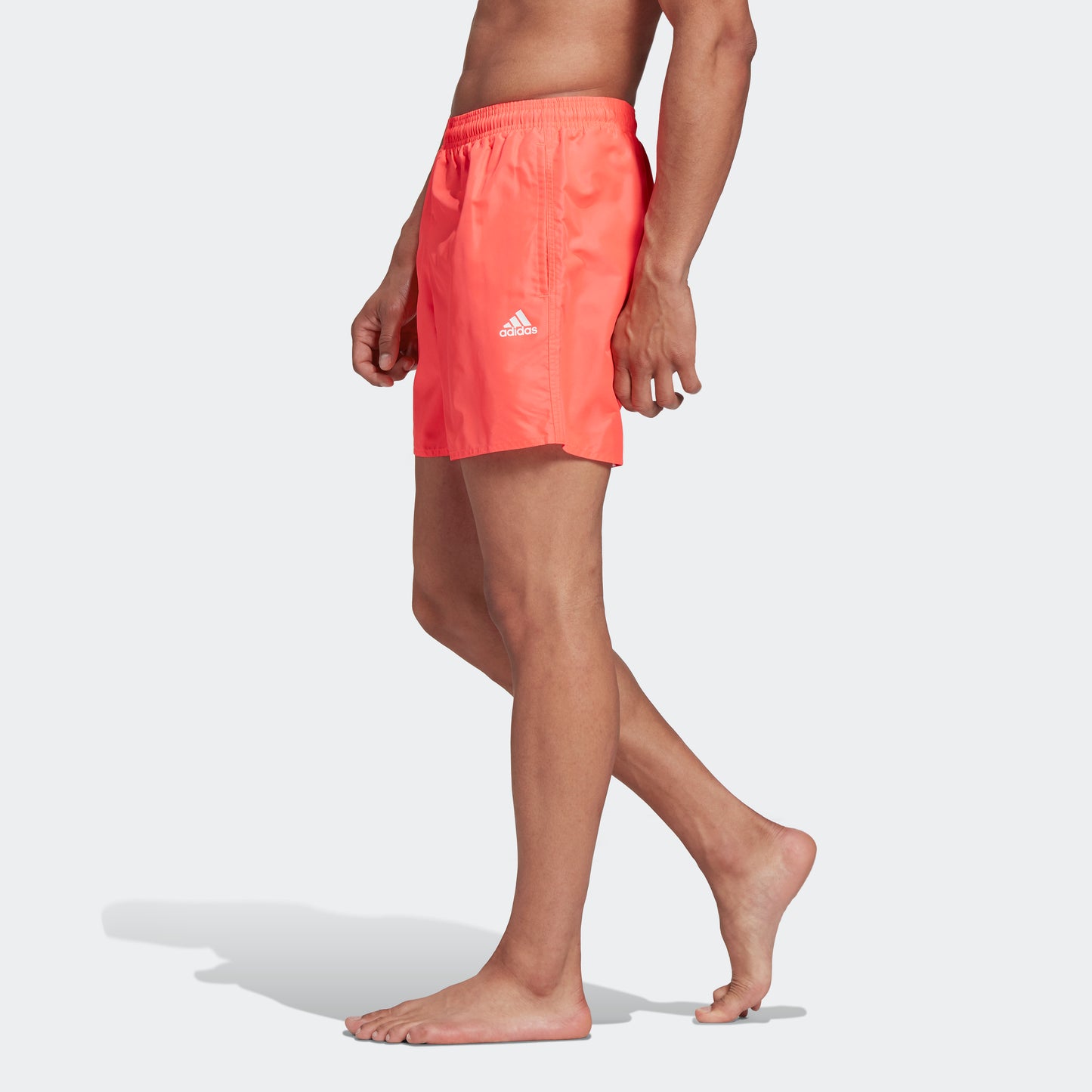 adidas CLX Solid Swim Shorts | Signal Pink | Men's
