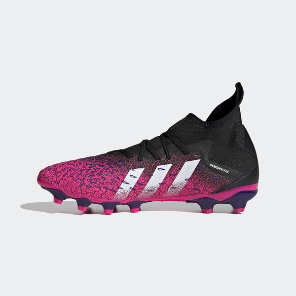 suficiente Partina City esfuerzo adidas PREDATOR FREAK.3 Multi-Ground Soccer Cleats | Black-Pink | stripe 3  adidas