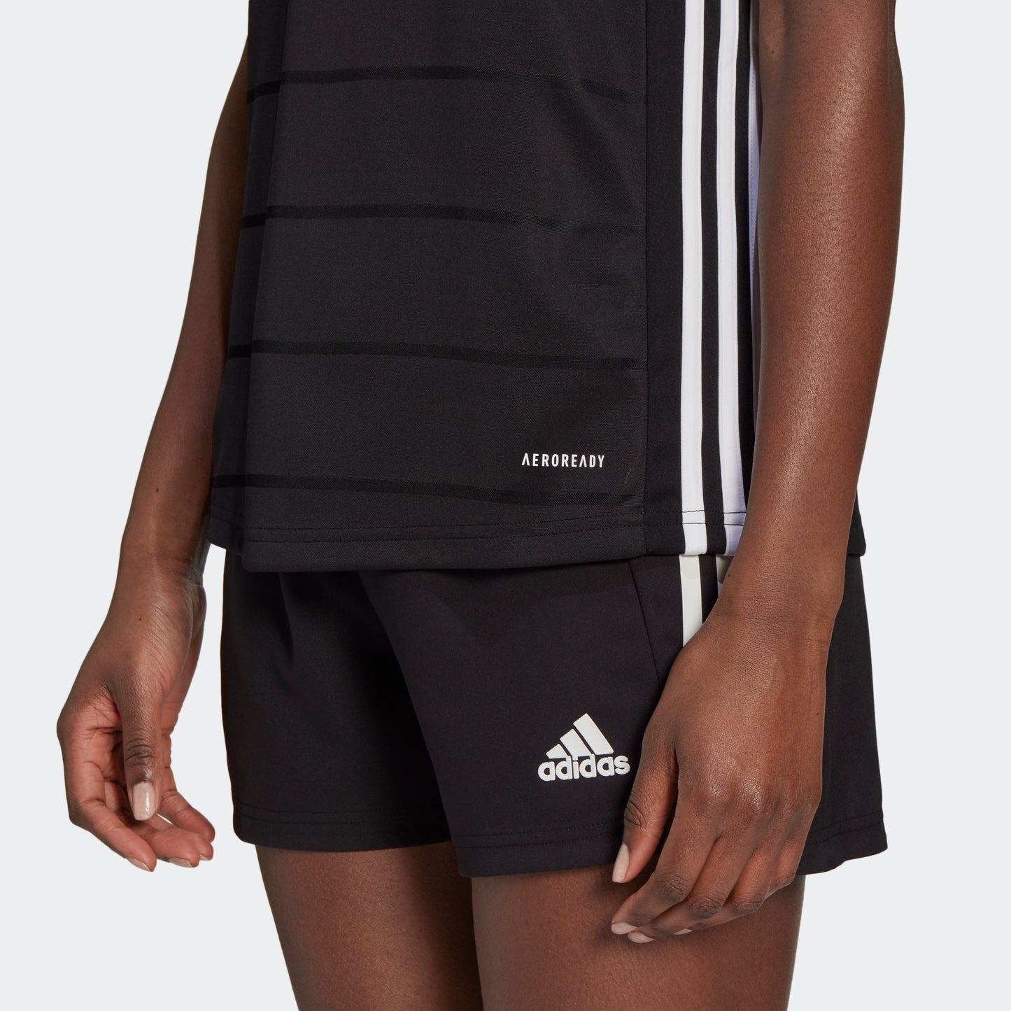 adidas CAMPEON 21 Soccer Jersey | Black | Women's