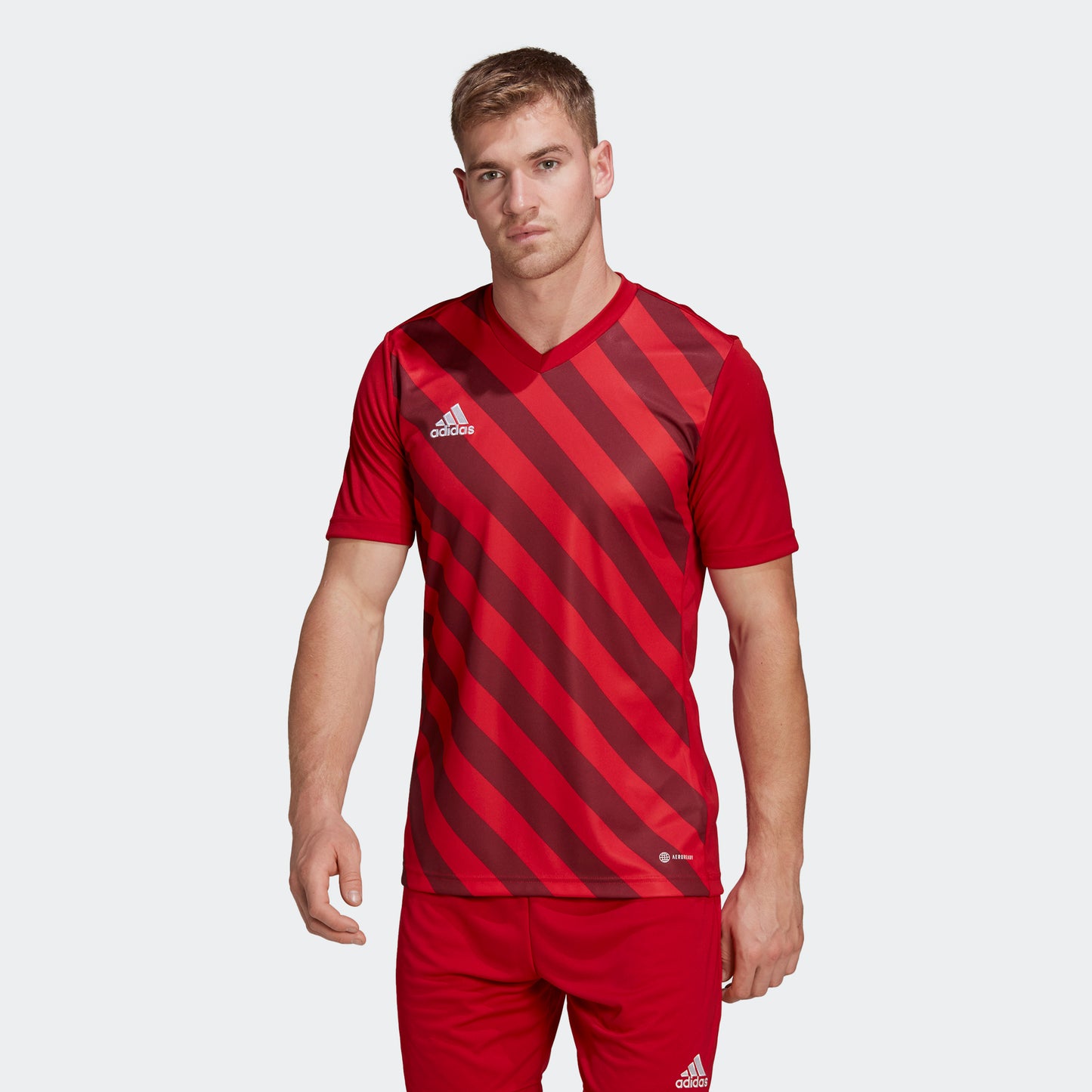 adidas ENTRADA 22 GRAPHIC Soccer Jersey | Team Power Red 2 | Men's