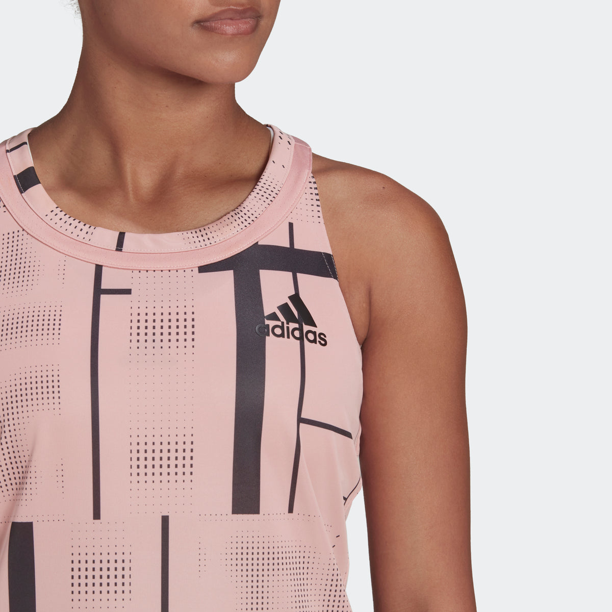 adidas TENNIS CLUB Graphic Tank Top | Mauve | Women's