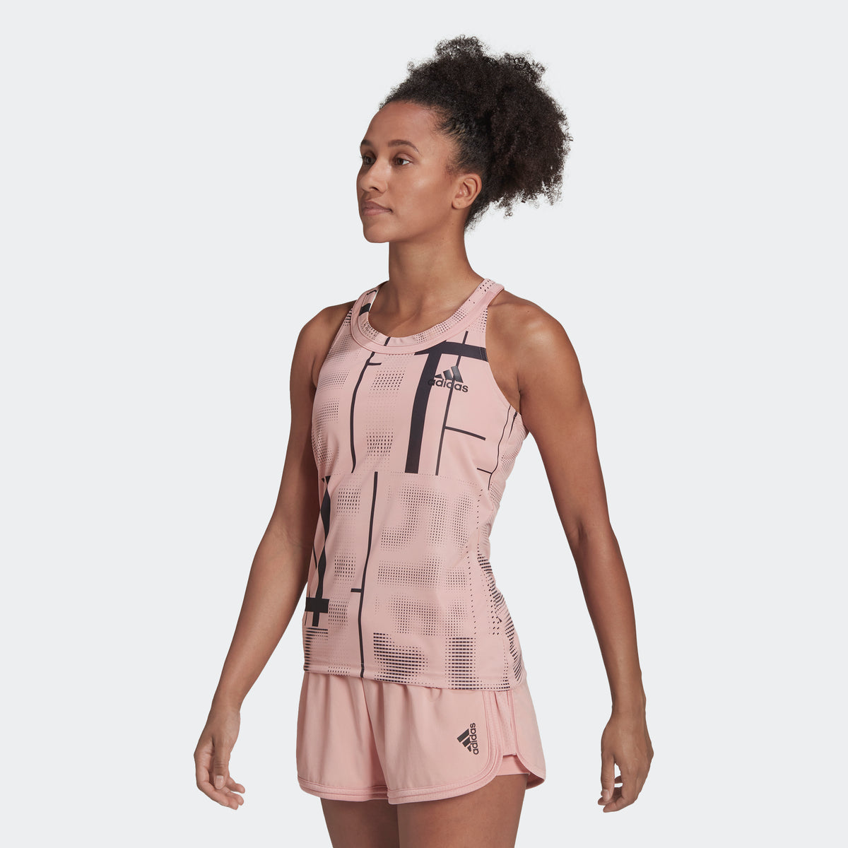 adidas TENNIS CLUB Graphic Tank Top | Mauve | Women's