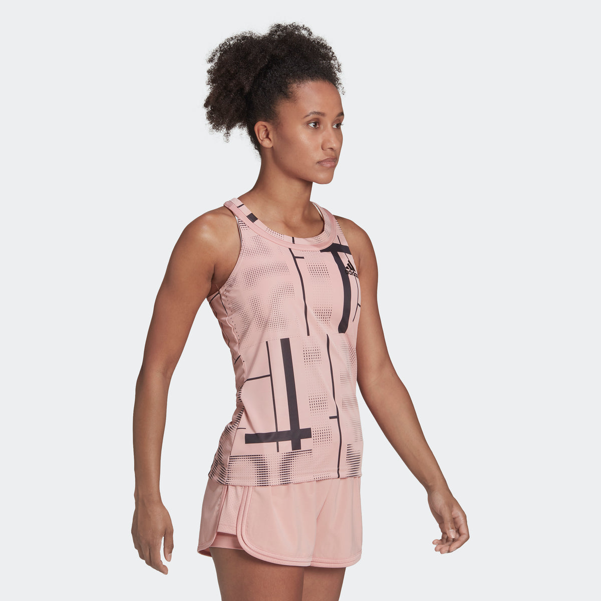 adidas TENNIS CLUB Graphic Tank Top | Mauve | Women's