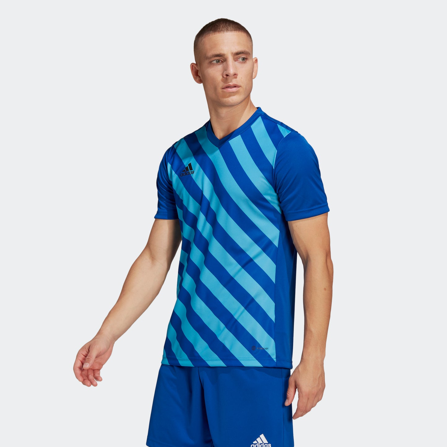adidas ENTRADA 22 GRAPHIC Soccer Jersey | Team Royal Blue | Men's