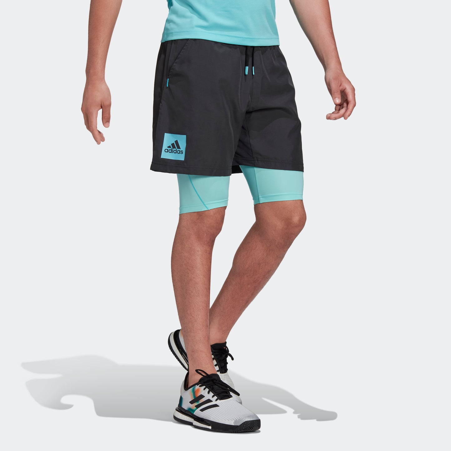 adidas Tennis Heat.rdy Tennis Two in One Shorts | Blue/Black | Men's