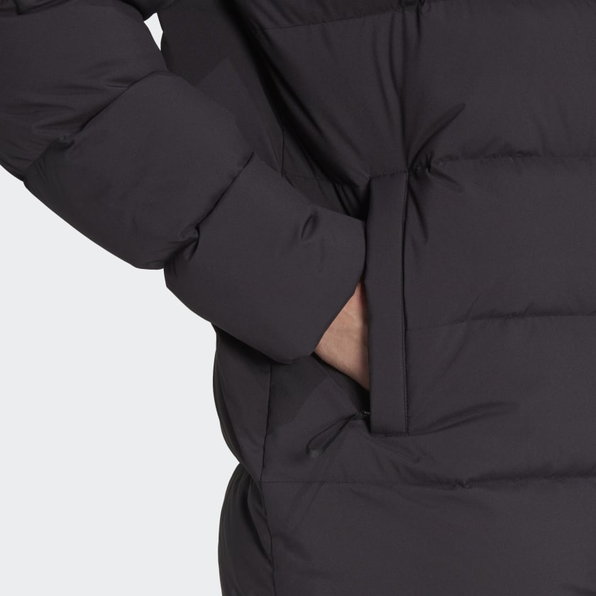 adidas Helionic Mid-Length Down Jacket | Black | Men's