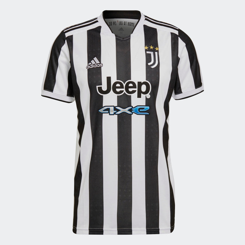 adidas JUVENTUS 21/22 HOME Soccer Jersey White-Black Men's