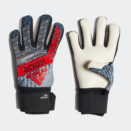 adidas PREDATOR PRO Soccer Goalkeeper Gloves | Silver-Black | Junior