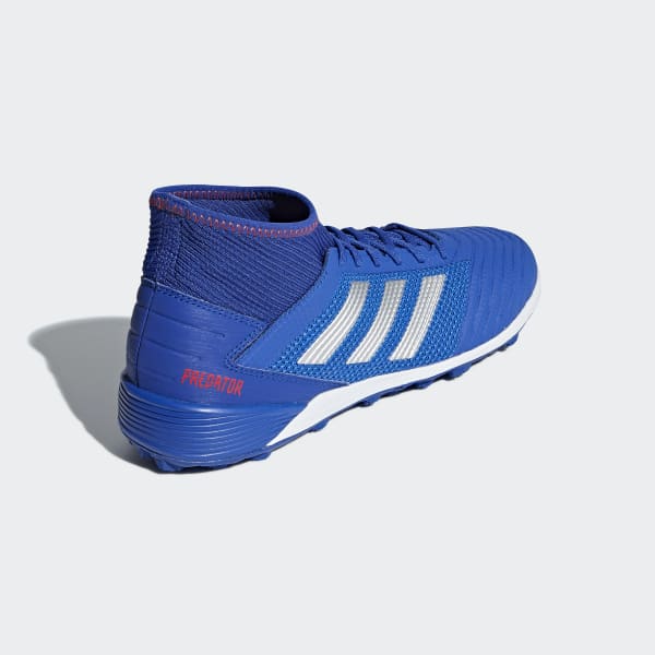 adidas PREDATOR TANGO 19.3 Turf Soccer Shoes | Blue | Men's stripe 3 adidas
