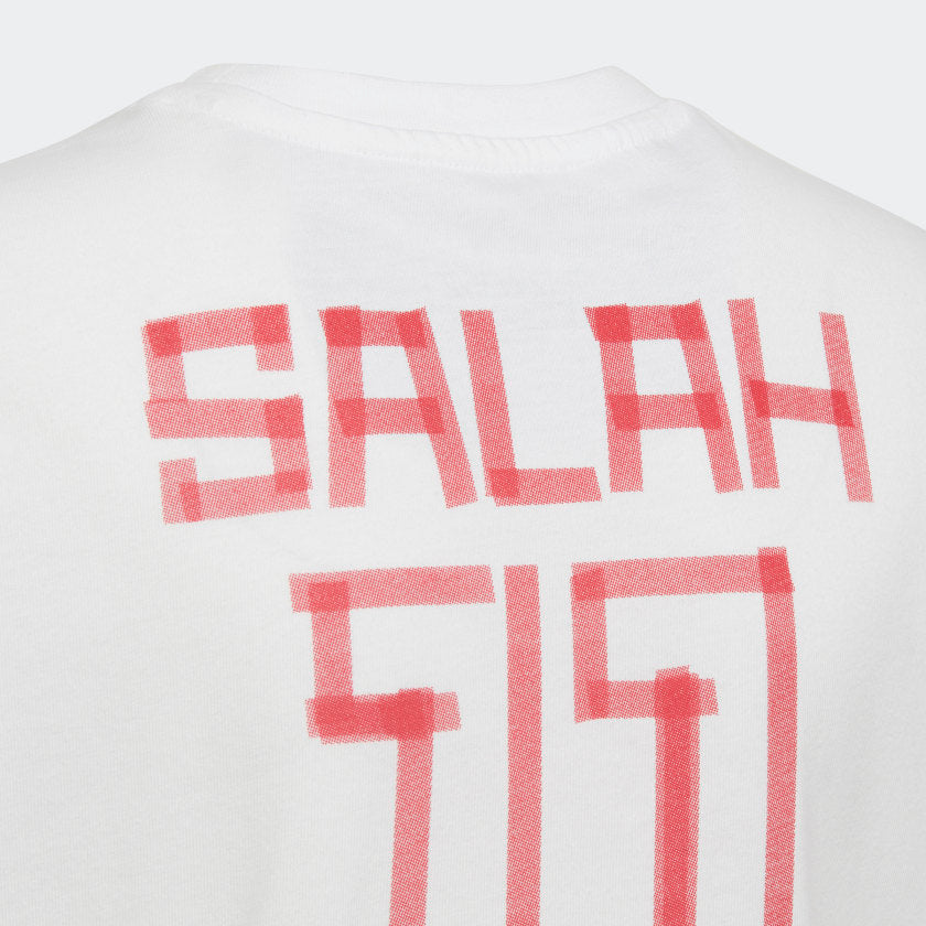 adidas SALAH Soccer Graphic Tee | White | Kid's