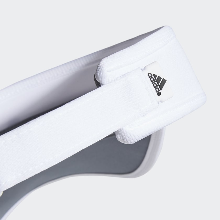 adidas SUPERLITE Adjustable Training Visor | White | Men's